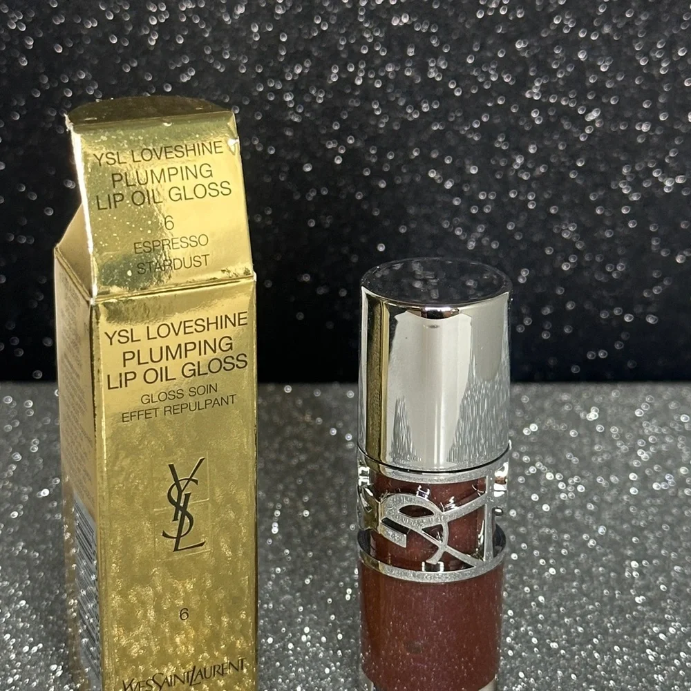 Yves Saint Laurent LoveShine Plumping Lip Oil Gloss — 06 Espresso Stardust